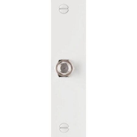 Wht 1G Coax Wall Plate